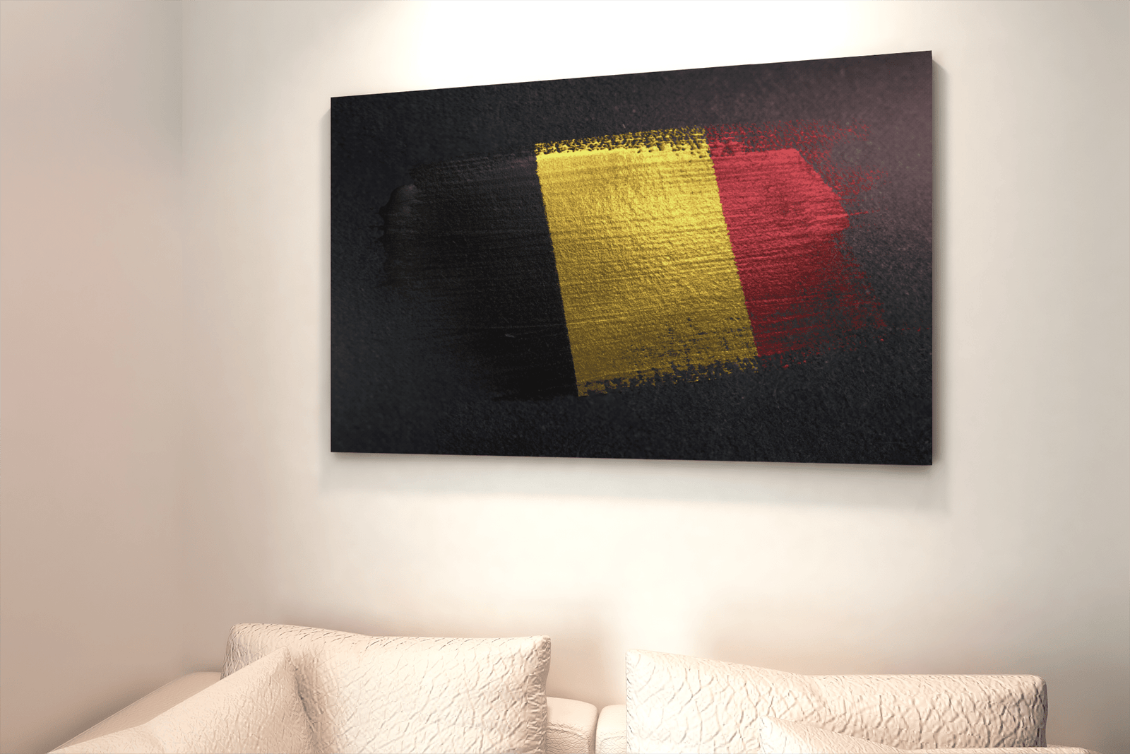 ALIVA 1224 canvas schilderij belgium vlag c