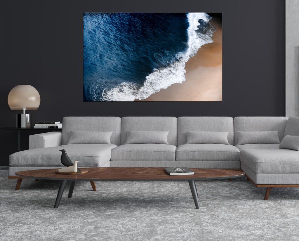 Zee en strand Canvas Schilderij