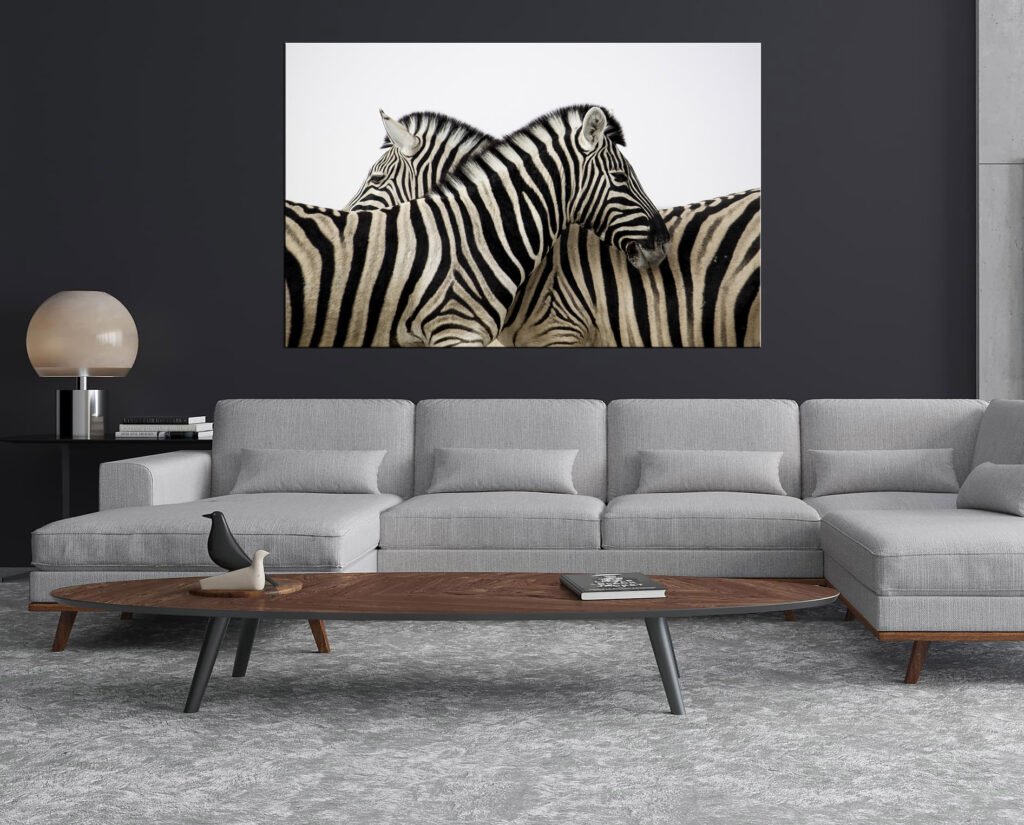 Dieren Zebra's Canvas Schilderij
