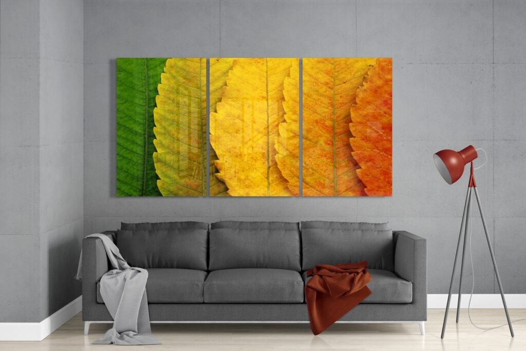 Herfst Bladeren Glasschilderij
