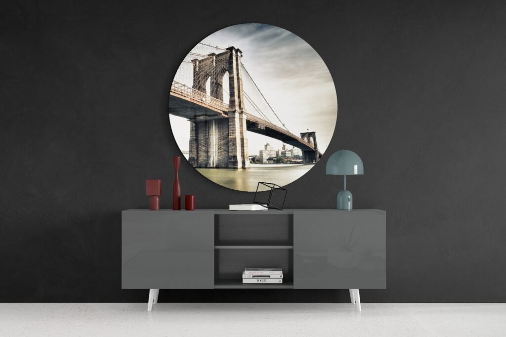 Brooklyn Bridge Glasschilderij