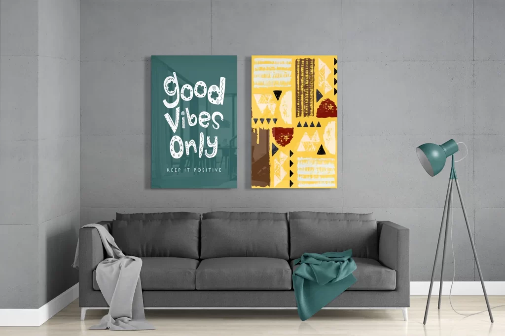 Good Vibes Only Glasschilderij