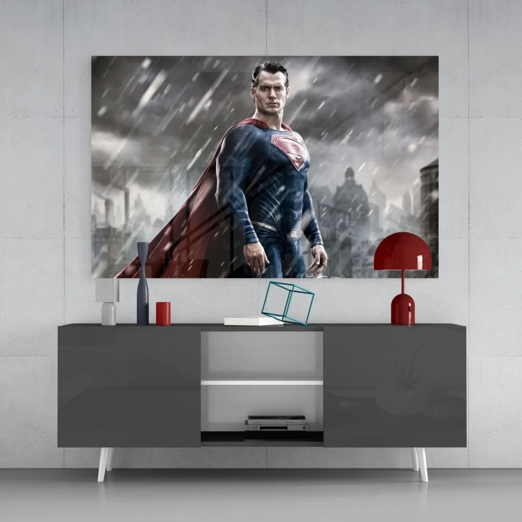 Superman Glasschilderij