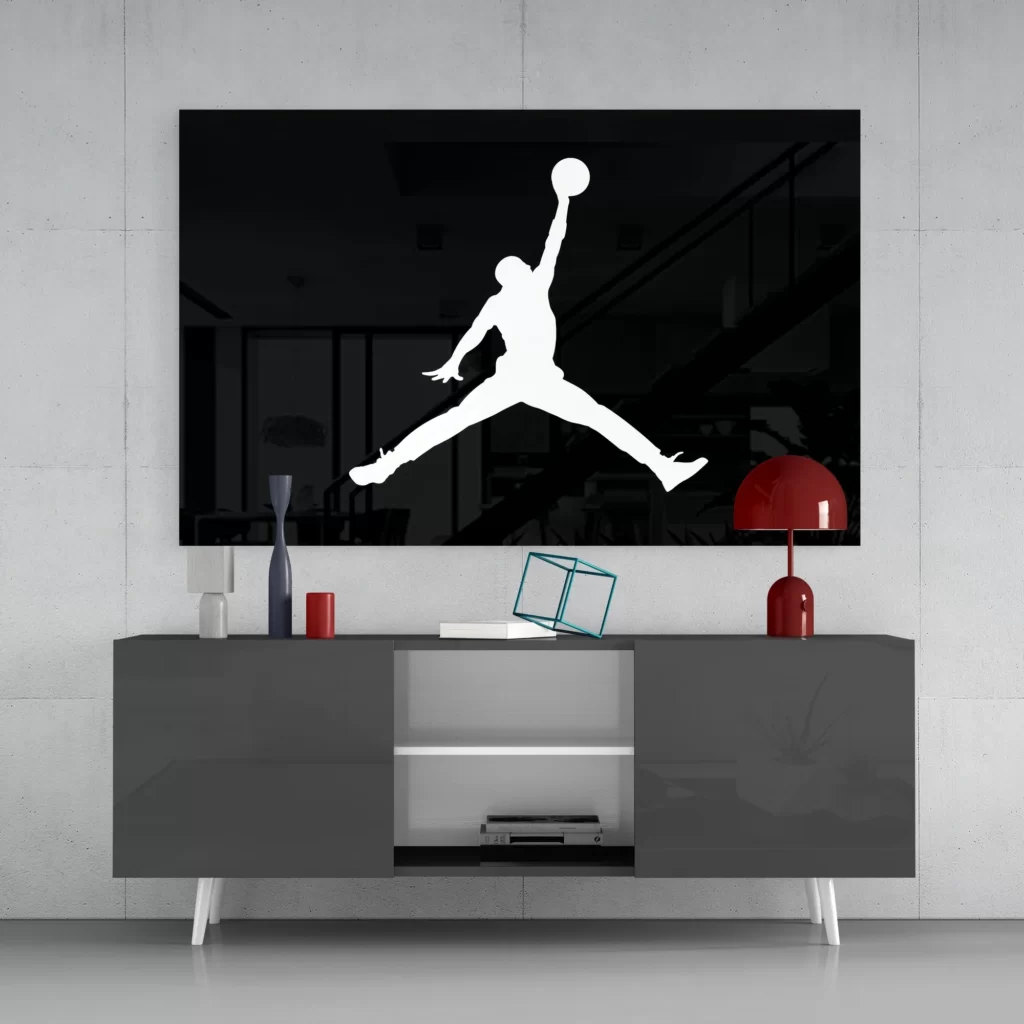 Air Jordan Glasschilderij
