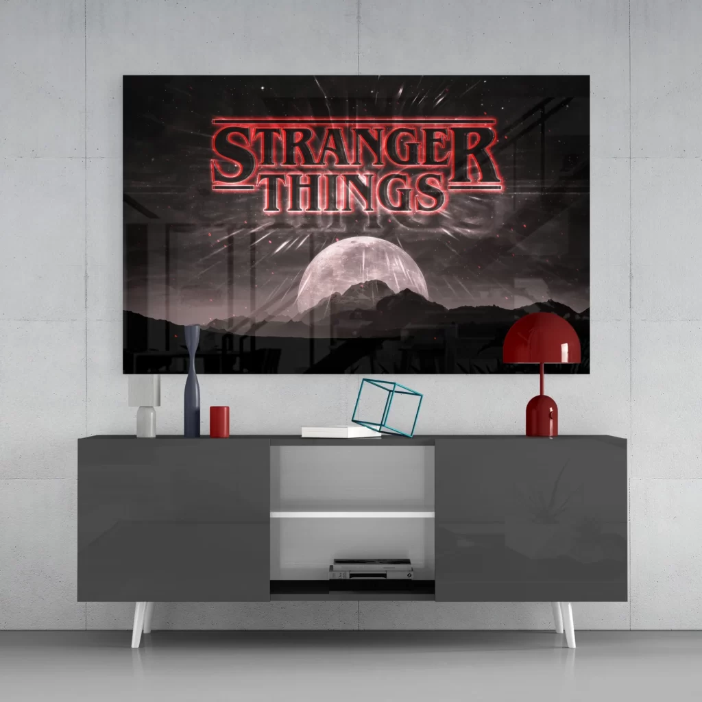 Stranger Things Glasschilderij