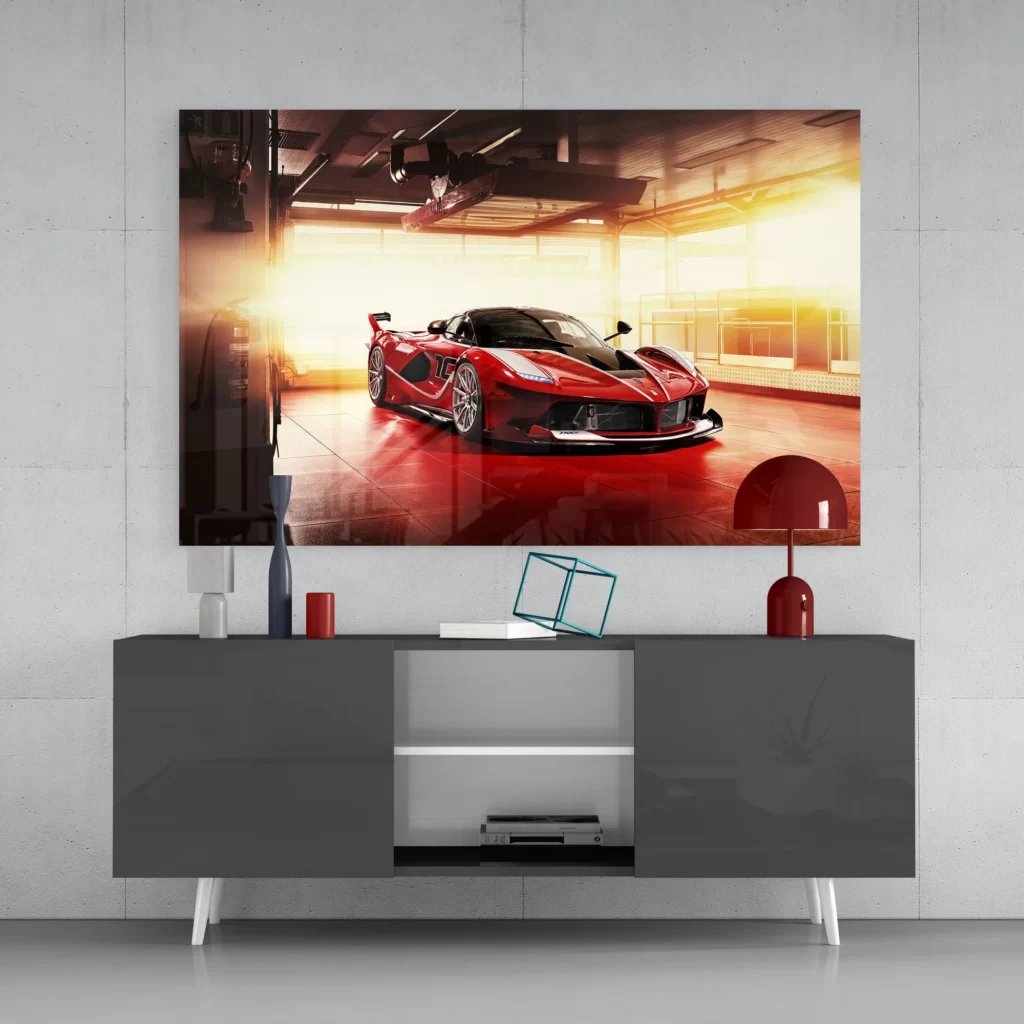 Ferrari FXX K Glasschilderij
