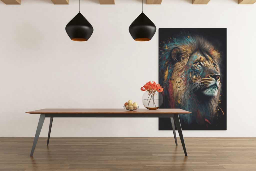 ALIVA 1025 kleurrijke leuw portret canvas schilderij e