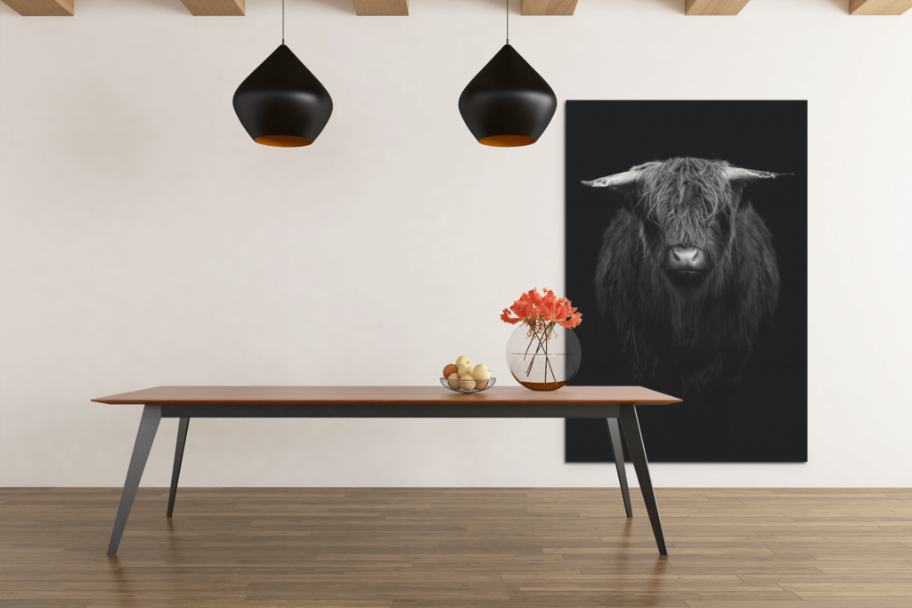 ALIVA 1033 schotse hooglander canvas schilderij e