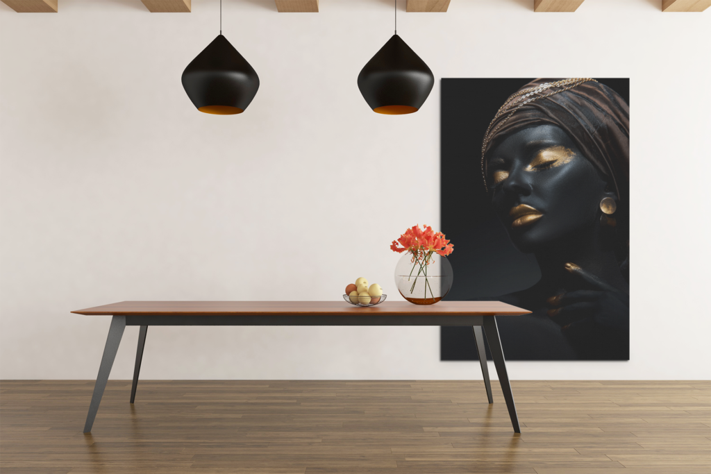 ALIVA 1115 canvas schilderij vrouw portret make up e