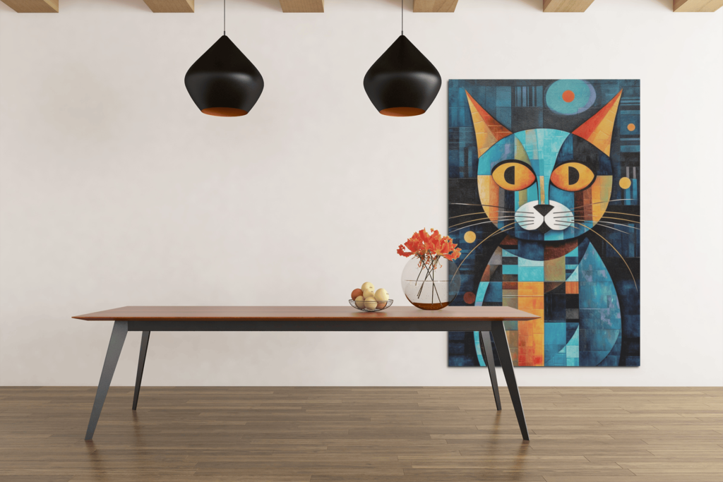 ALIVA 1135 abstract kat canvas schilderij d