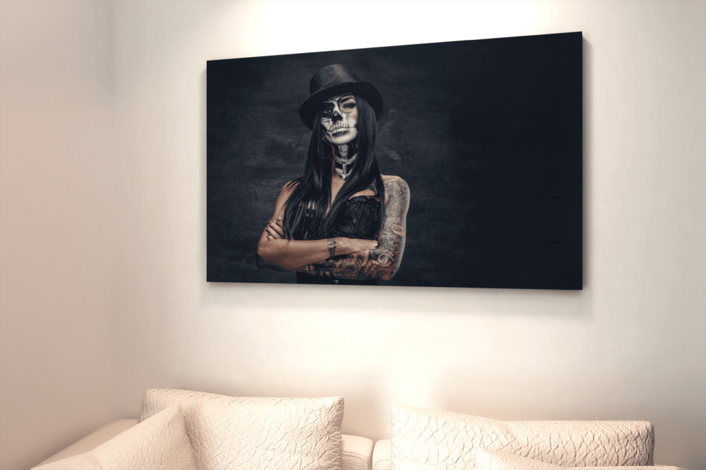 ALIVA 1145 vrouw tatoeage canvas doek schilderij c