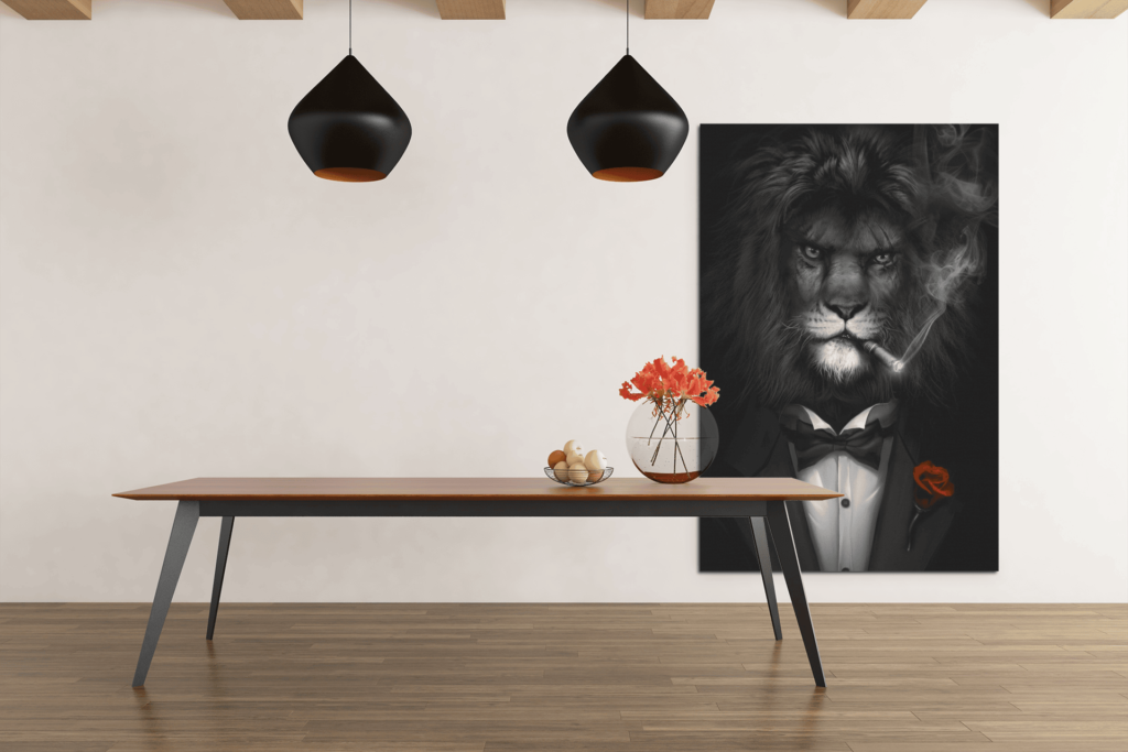 ALIVA 1156 meneer de leeuw canvas schilderij d