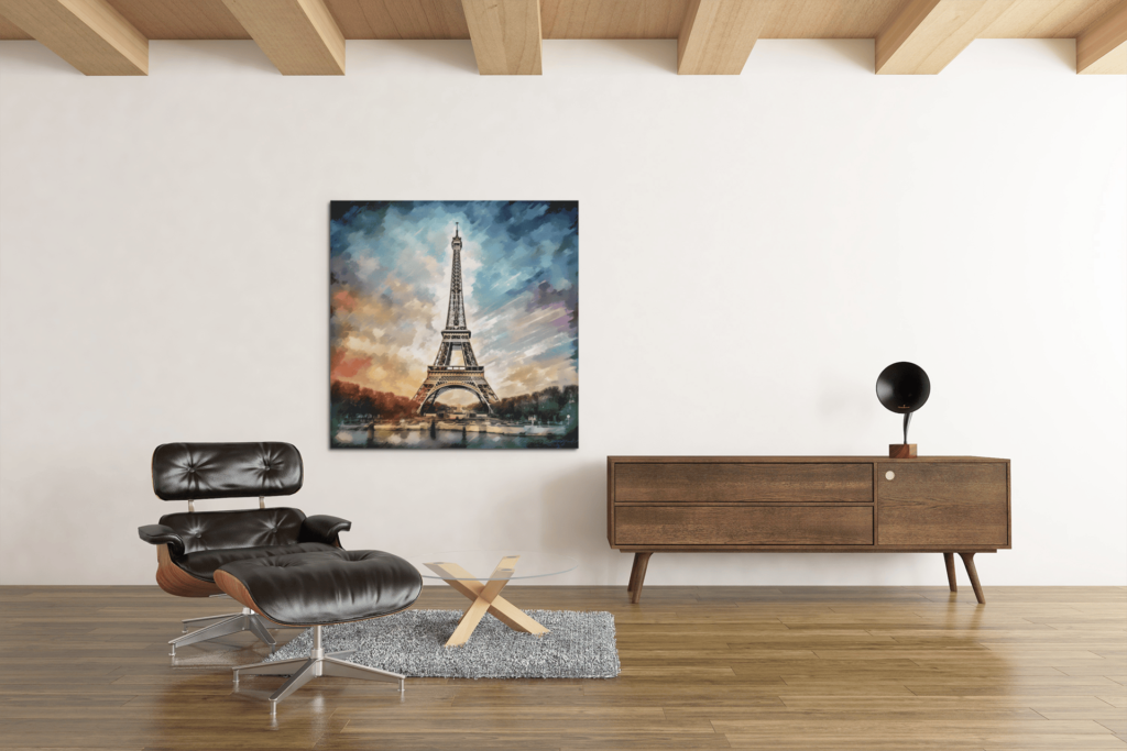 OEFE 1000 eiffel toren canvas schilderij b