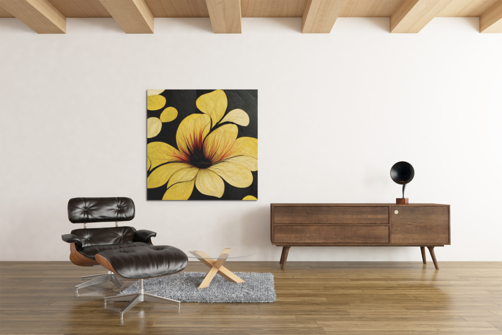 OEFE 1006 bloemen canvas schilderij op canvas d