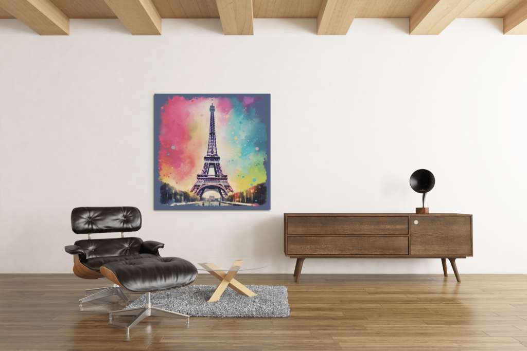 OEFE 1018 eiffeltoren paris canvas schilderij c