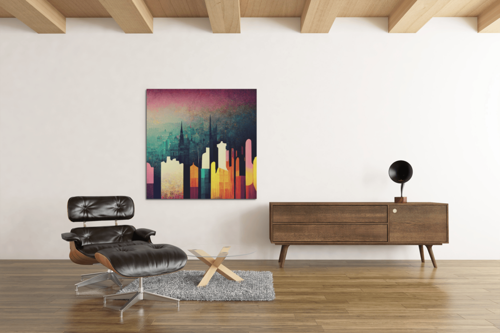 OEFE 1031 new yor abstract canvas schilderij d
