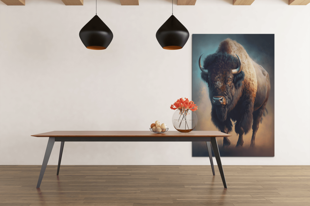 ALIVA 1068 bizon canvas schilderij dieren e