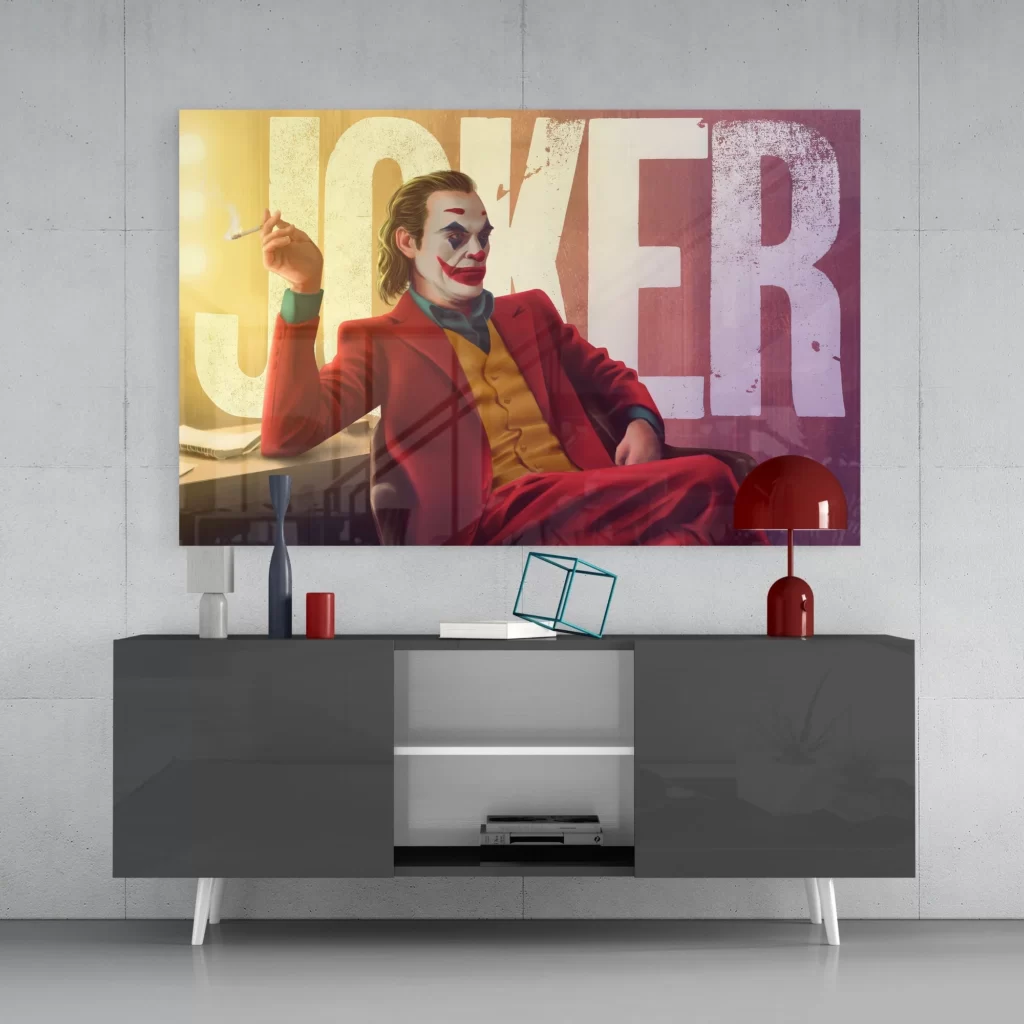 the joker glasschilderij horizontaal ZDY 1009