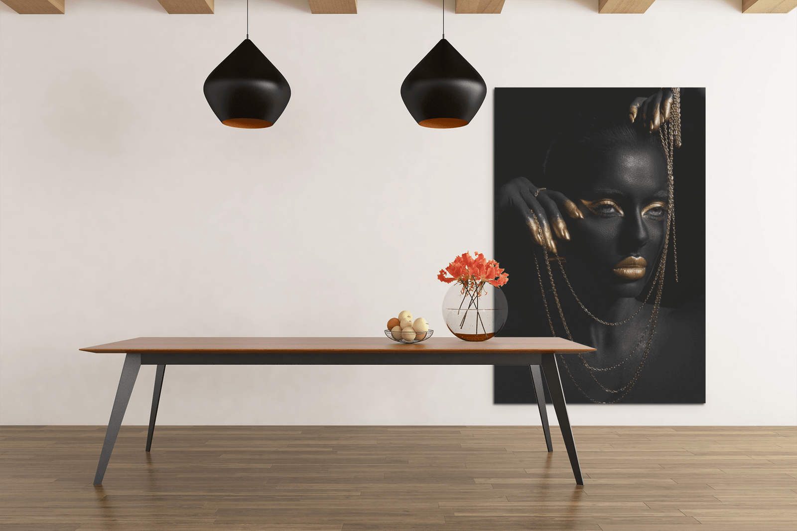 ALIVA 1106 vrouw portret canvas schilderij rechthoek c