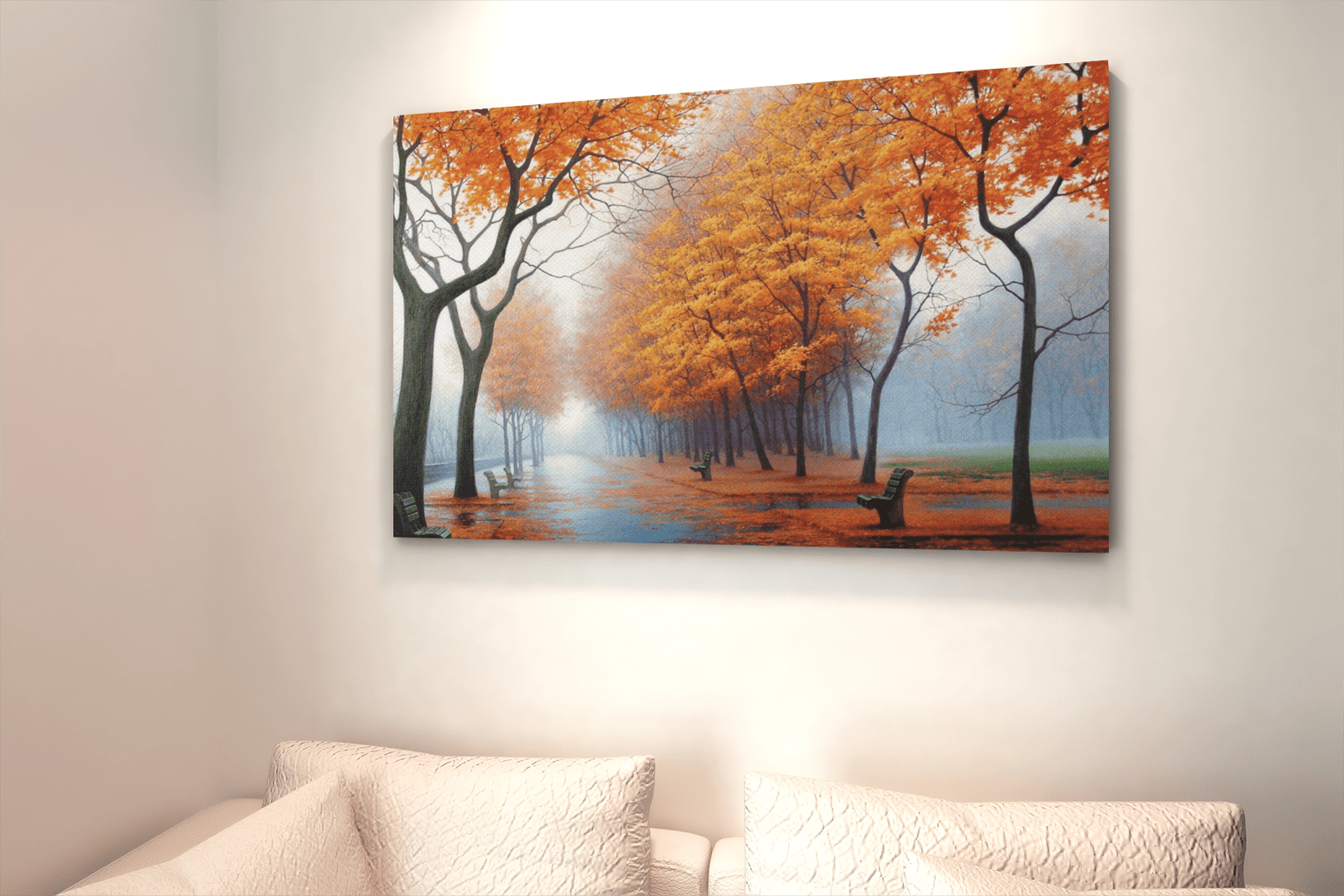 ALIVA 1164 herfstbomen landshacppen canvas schilderij c