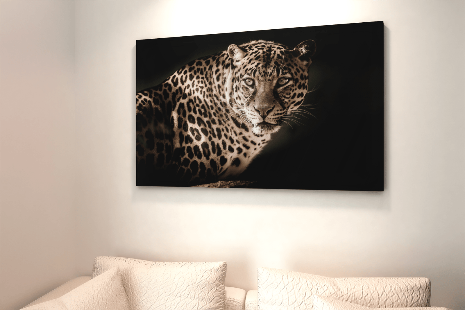 ALIVA 1169 luipaard dieren canvas schilderij horizontaa d min