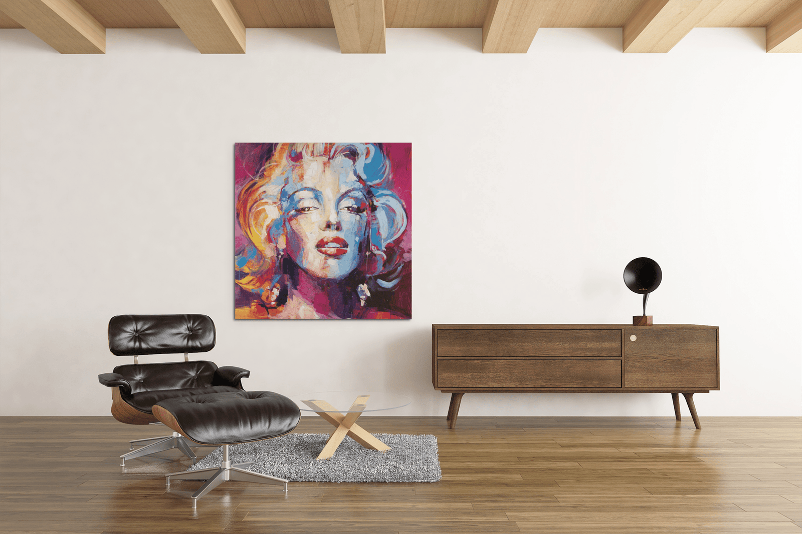 OEFE 1092 marilyn monroe canvas schilderij d