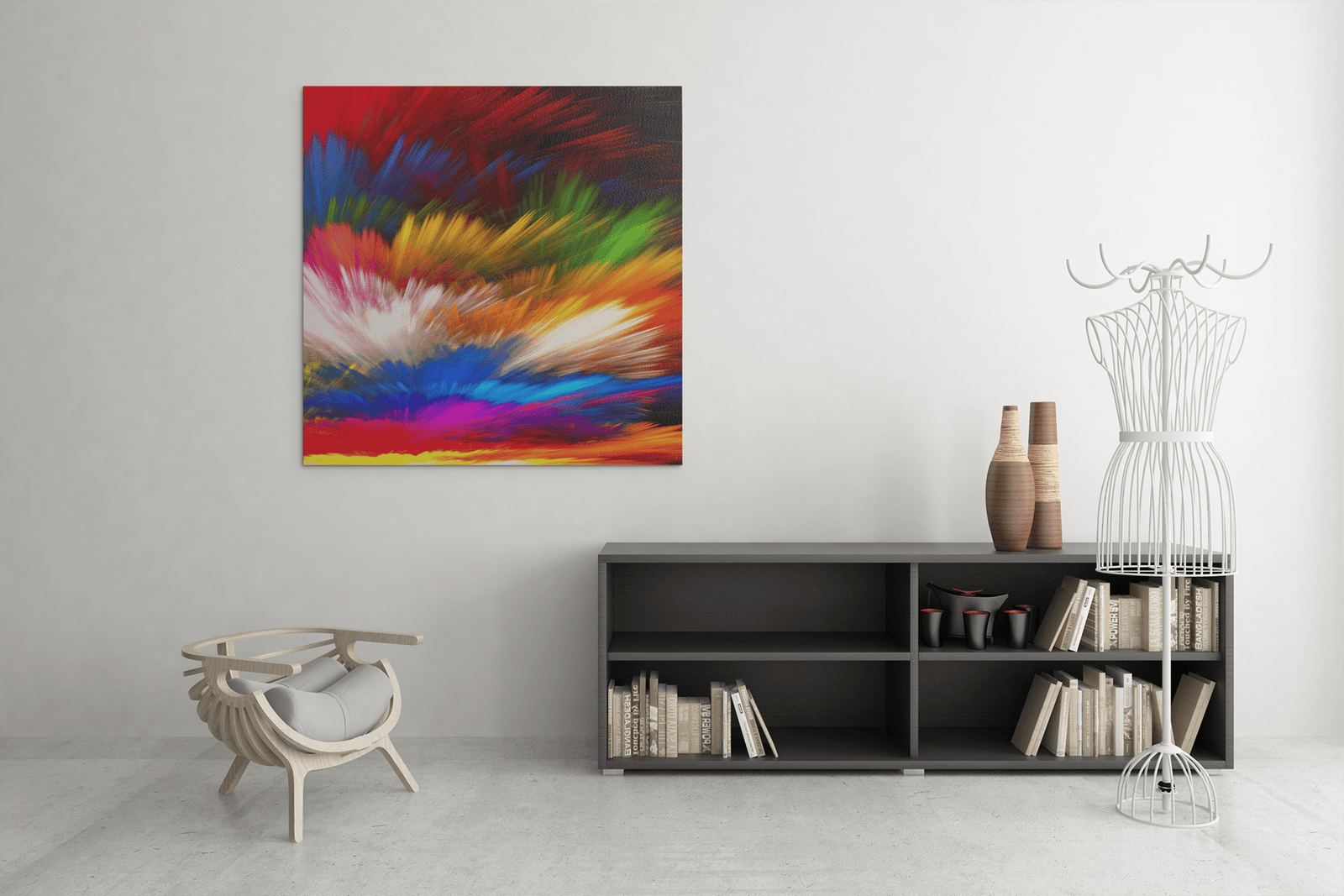 OEFE 1108 kleurrijke abstract canvas schilderij min