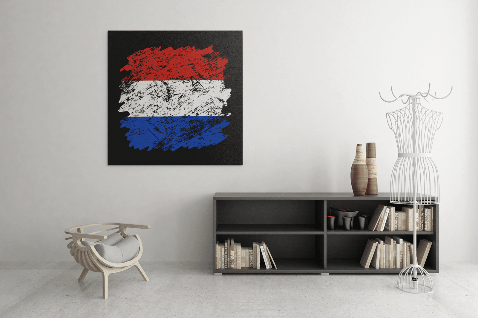 OEFE 1163 nederlandse vlag canvas schilderij b