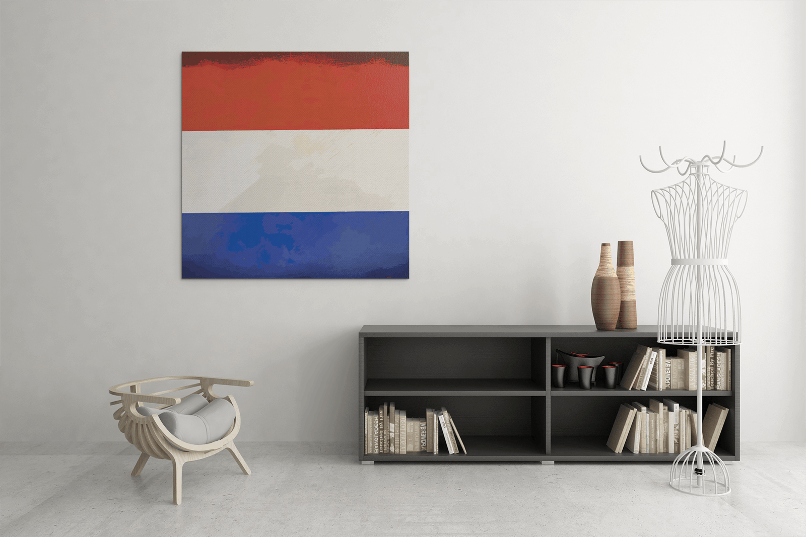 OEFE 1166 nederlandse vlag canvas schilderij c