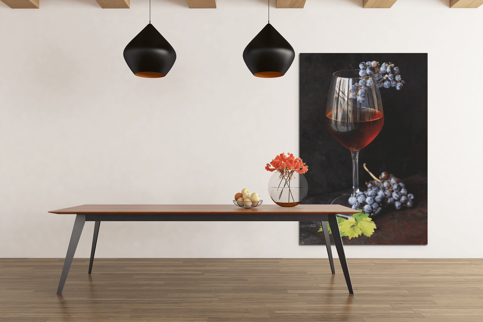 ALIVA 1232 druivenwijn canvas schilderij d