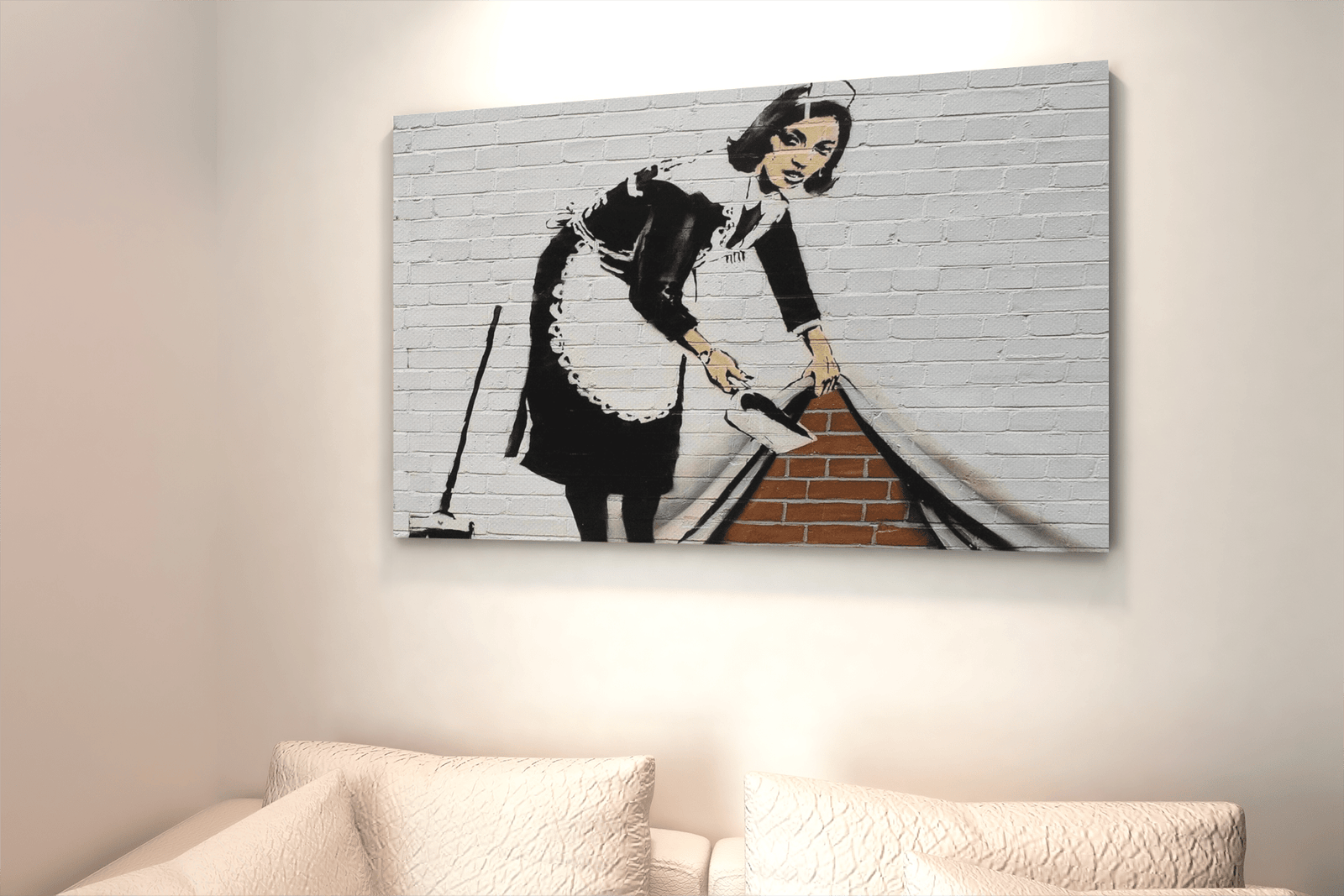 ALIVA 1237 banksy graffiti canvas schilderij a