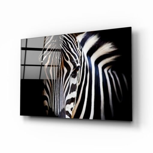 Zebra Dieren Glasschilderij