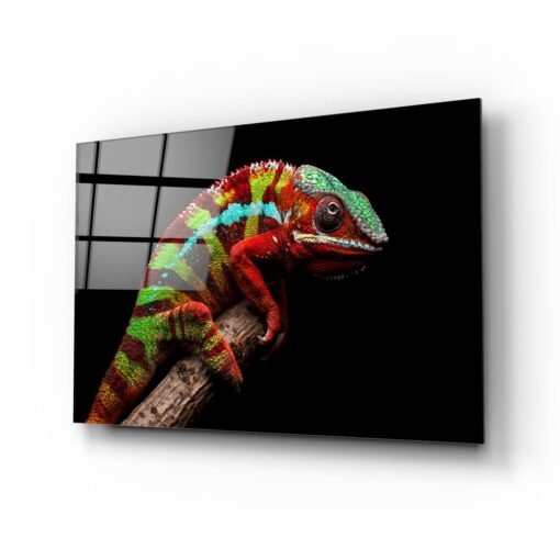 Kameleon Glasschilderij