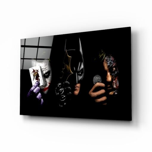 Batman | The Joker | Harvey | Glasschilderij