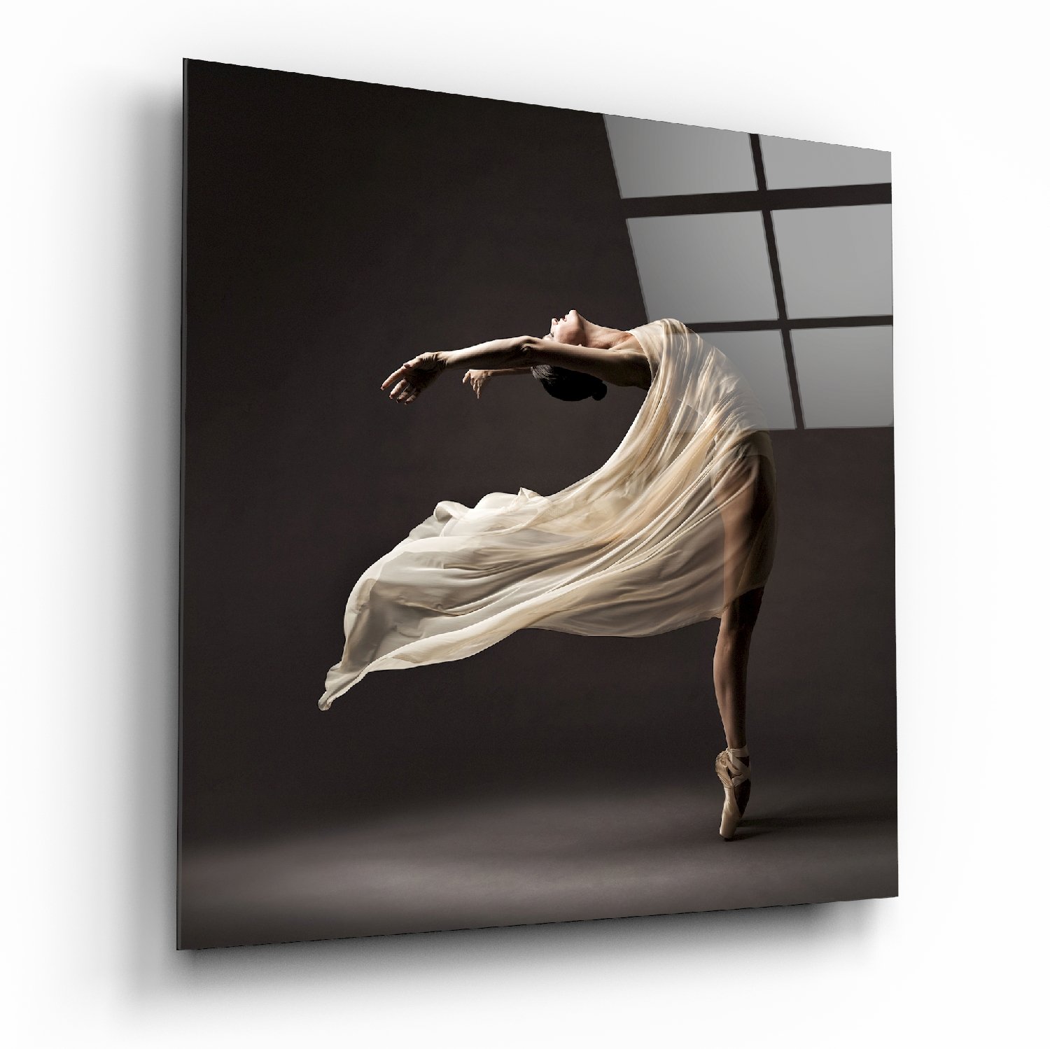 Spaans Specialiseren Succesvol Dansende Ballerina Glasschilderij | Trendex Global