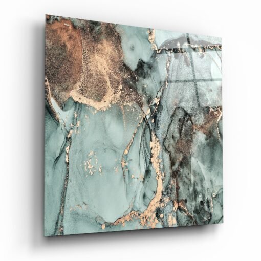 Abstract Marmer Glasschilderij