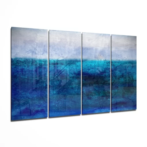 Blauwe Horizon Glasschilderij
