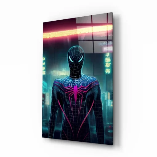 Spiderman Glasschilderij