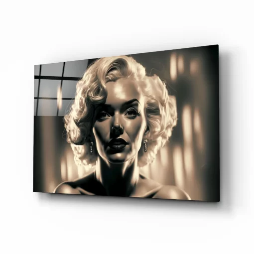 Marilyn Monroe Glasschilderij