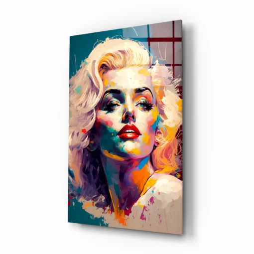  Marilyn Monroe Glasschilderij