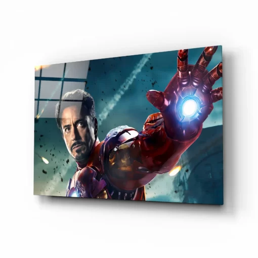Iron Man Glasschilderij