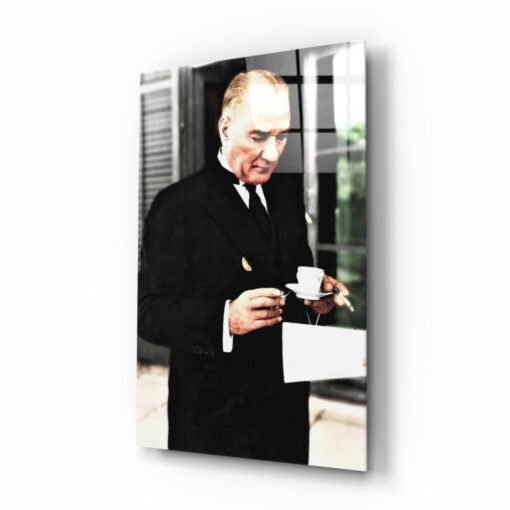 M. Kemal Atatürk Glasschilderij