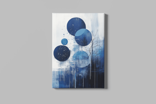 ALIVA 1015 marmer blauw abstract canvas schilderij a 1