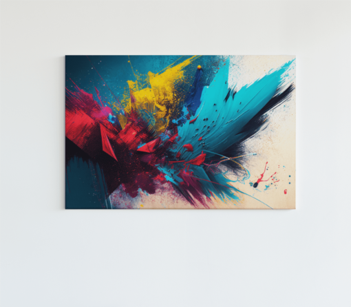 ALIVA 1042 kleur explosie abstract canvas schilderij 1 1