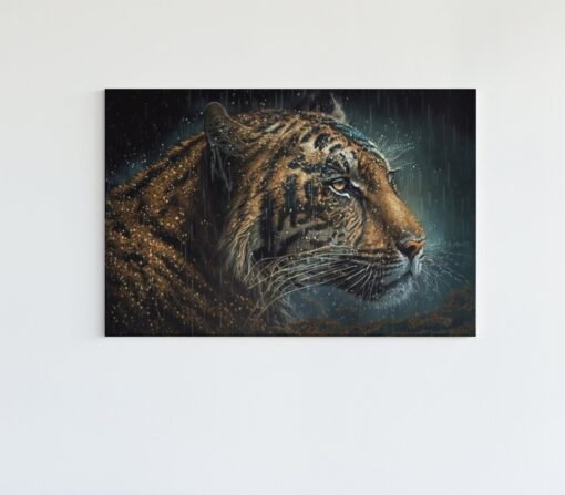 ALIVA 1081 canvas schilderij luipaard wilde dier