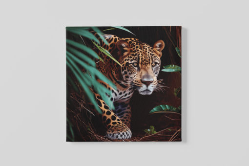 OEFE 1029 luipaard wild dieren canvas schilderij a