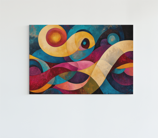 ALIVA 1018 abstract kleuren canvas schilderij