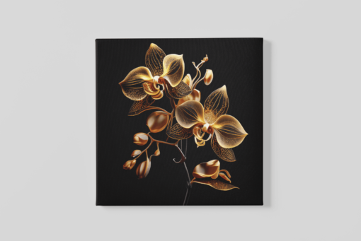 OEFE 1140 gouden orchidee canvas schilderij