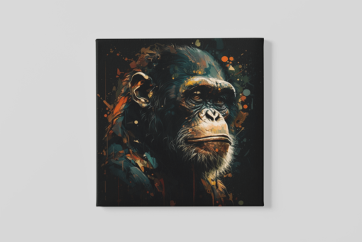 OEFE 1128 chimpansee canvas schilderij