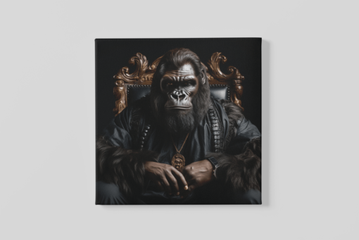 OEFE 1136 canvas schilderij gorilla